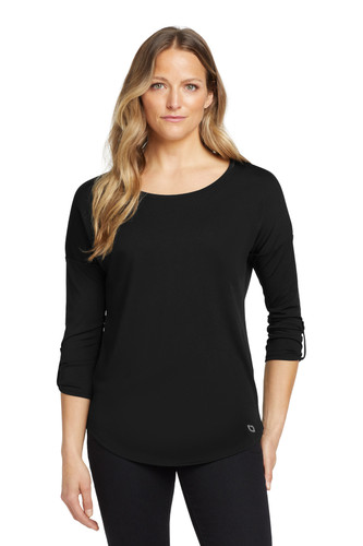 OGIO LOG141 DISCONTINUED OGIO Women's Gravitate Scoop 3/4-Sleeve . LOG141
