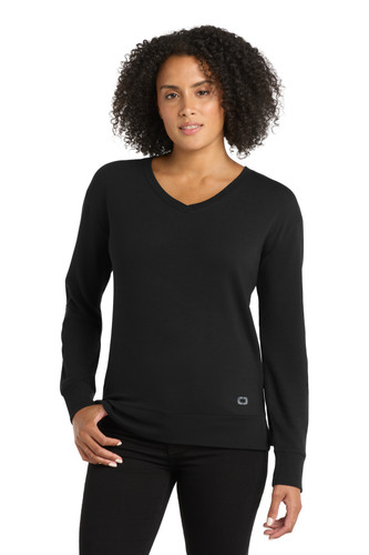 OGIO LOG825 DISCONTINUED OGIO Women's Luuma Flex Long Sleeve V-Neck LOG825