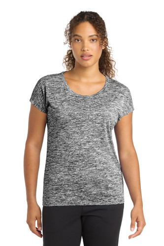 Sport-Tek LST390 DISCONTINUED Sport-Tek Women's PosiCharge Electric Heather Sporty Tee. LST390