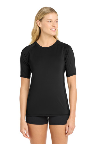 Sport-Tek LST470 DISCONTINUED Sport-Tek Women's Rashguard Tee. LST470