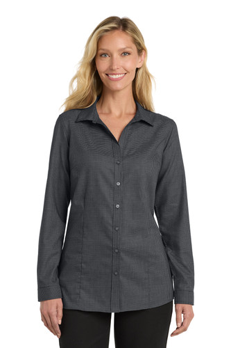 Port Authority LW645 DISCONTINUED Port Authority Women's Pincheck Easy Care Shirt LW645