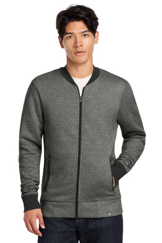 New Era NEA503 DISCONTINUED New Era French Terry Baseball Full-Zip. NEA503