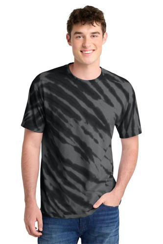 Port & Company PC148 DISCONTINUED Port & Co Tiger Stripe Tie-Dye Tee. PC148