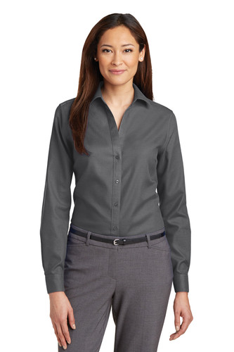 Red House RH77 DISCONTINUED Red House Ladies Non-Iron Diamond Dobby Shirt. RH77