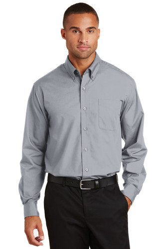 Port Authority S632 DISCONTINUED Port Authority Long Sleeve Value Poplin Shirt. S632