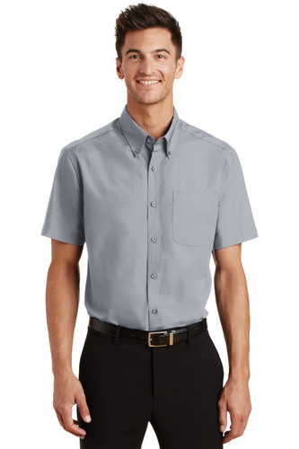 Port Authority S633 DISCONTINUED Port Authority Short Sleeve Value Poplin Shirt. S633