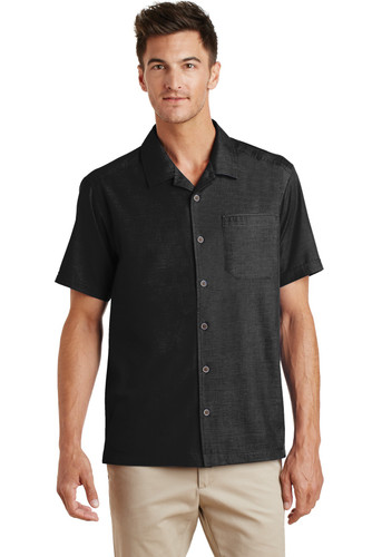 Port Authority S662 Port Authority Textured Camp Shirt. S662