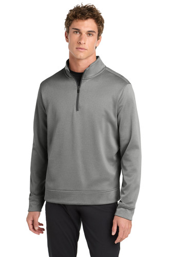 Sport-Tek ST263 DISCONTINUED Sport-Tek PosiCharge Sport-Wick Heather Fleece 1/4-Zip Pullover. ST263
