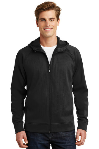 Sport-Tek ST295 DISCONTINUED Sport-Tek Rival Tech Fleece Full-Zip Hooded Jacket. ST295