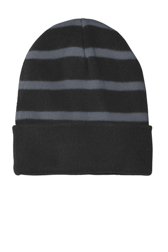Sport-Tek STC31 DISCONTINUED Sport-Tek Striped Beanie with Solid Band. STC31