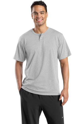 Sport-Tek T210 DISCONTINUED Sport-Tek Short Sleeve Henley. T210
