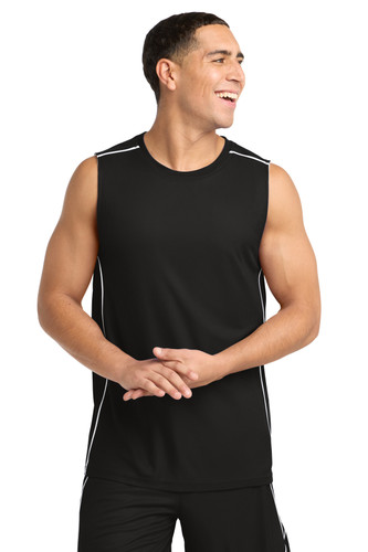 Sport-Tek T555 DISCONTINUED Sport-Tek PosiCharge Mesh Reversible Sleeveless Tee. T555
