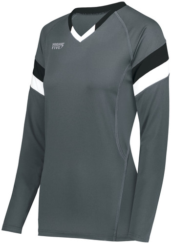 High Five 342242 Ladies TruHit Tri-Color Long Sleeve Jersey