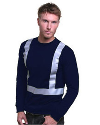 Bayside 3761 Men's USA-Made Hi-Visibility Long Sleeve T-Shirt