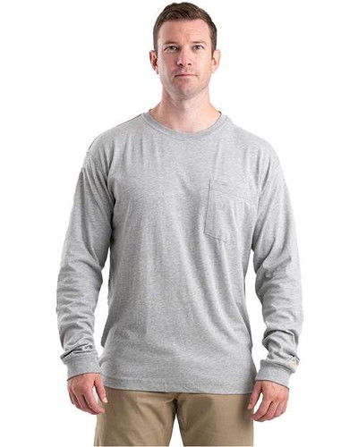 Berne Apparel BSM40T Men's Tall Performance Long Sleeve Pocket T-Shirt