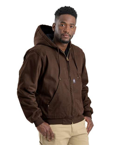 Berne Apparel HJ375 Men's Heartland Washed Cotton Duck Hooded Jacket