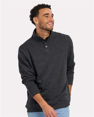 Boxercraft BM5209 Men's French Terry Button Pullover