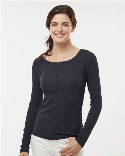 Boxercraft BW2402 Women's Harper Long Sleeve Henley