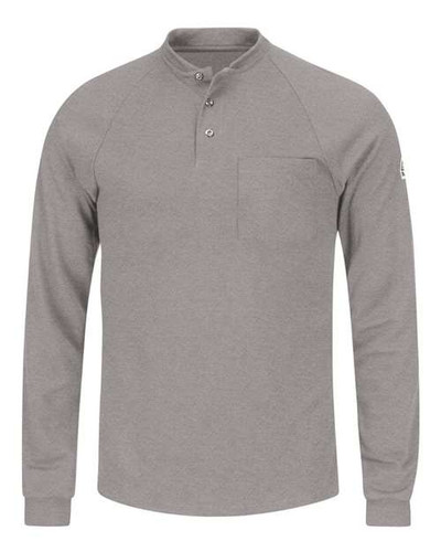 Bulwark SML2 Men's Long Sleeve Henley Shirt- CoolTouch®2