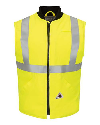 Bulwark VMS4HV Men's Hi Vis Insulated Vest with Reflective Trim - CoolTouch®2