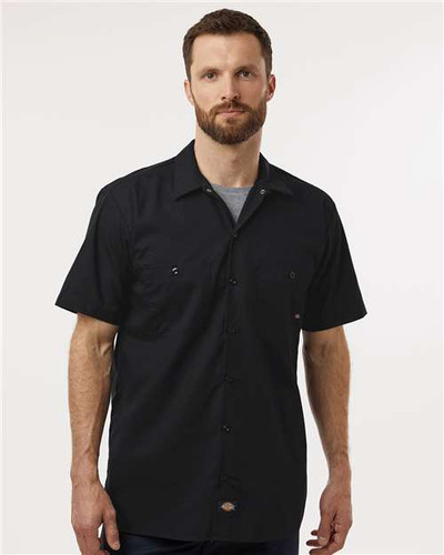 Dickies S535T Men's Tall Industrial Short Sleeve Work Shirt