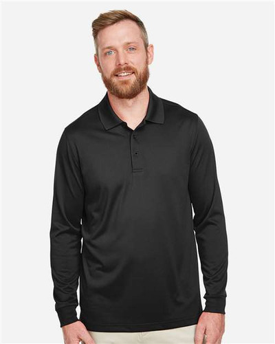 Harriton M348LT Men's Tall Advantage Long Sleeve Snag Protection Plus IL Polo