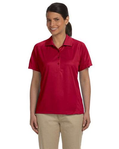 Harriton M374W Women's Polytech Mesh Insert Polo