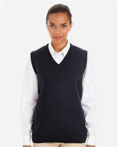 Harriton M415W Women's Pilbloc™ V-Neck Sweater Vest