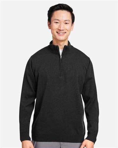 Harriton M421 Unisex Pilbloc™ Quarter-Zip Pullover Sweater