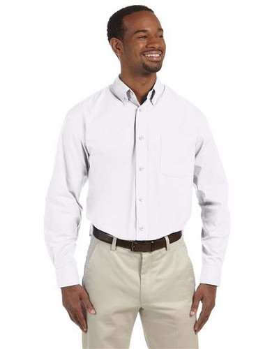 Harriton M510T Men's Tall Essential Poplin