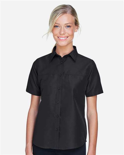 Harriton M580W Women's Key West Short Sleeve Performance Staff Shirt