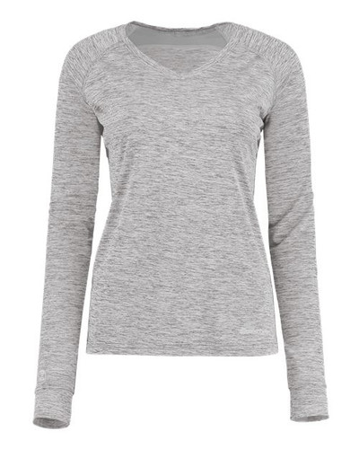 Holloway 222770 Women's Electrify CoolCore® Long Sleeve V-Neck T-Shirt