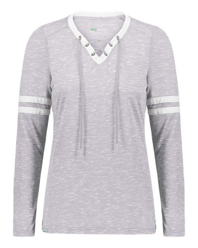 Holloway 223246 Women's Eco Revive™ Monterey Long Sleeve V-Neck T-Shirt