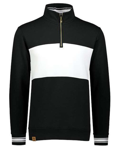Holloway 229565 Men's All-American Fleece Colorblocked Quarter-Zip Sweatshirt