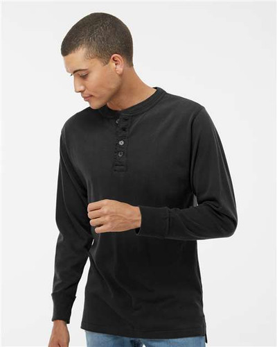 J. America 8244 Men's Vintage Brushed Jersey Henley