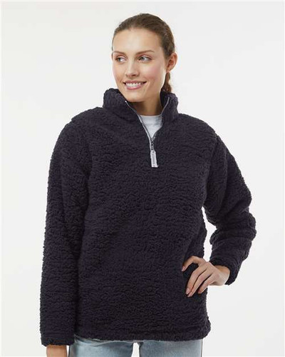 J. America 8451 Women’s Epic Sherpa Quarter-Zip Pullover