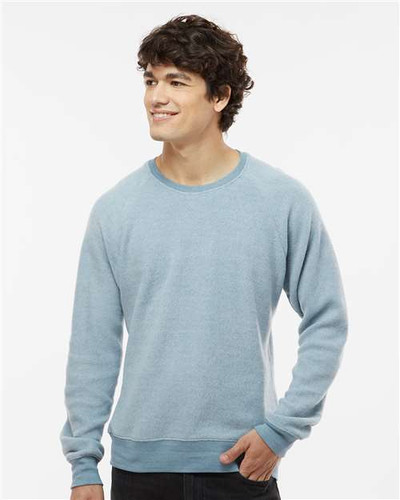 J. America 8710 Unisex Flip Side Fleece Crewneck Sweatshirt