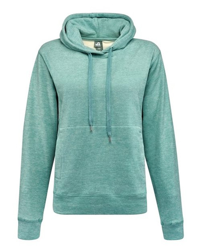 J. America 8742 Women's Electric Fleece Hooded Sweatshirt