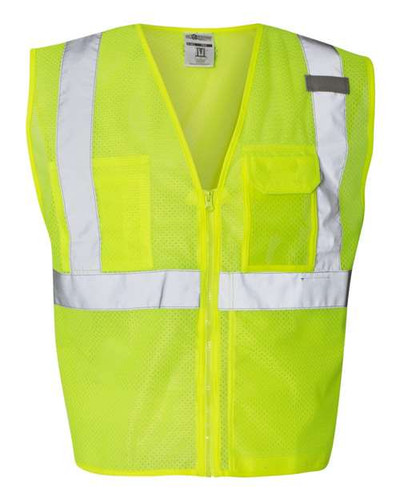 Kishigo 1532 Unisex Clear ID Vest with Zipper Closure