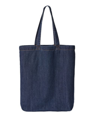 Liberty Bags 7761A Cotton Denim Gusseted Tote Bag