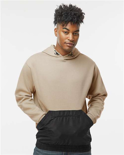 MV Sport 23112 Unisex Mixed Media Hooded Sweatshirt