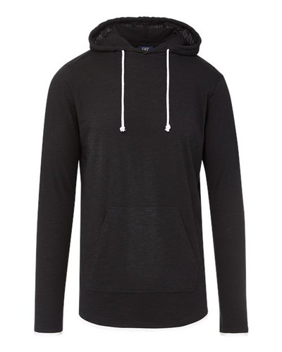 MV Sport 24401 Unisex Miles Slub Hooded Long Sleeve T-Shirt