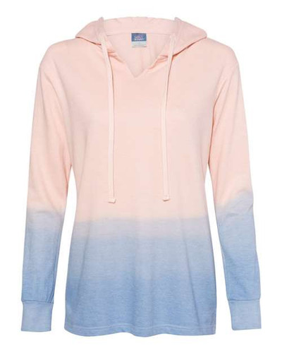 MV Sport W20185 Women's French Terry Ombré Hooded Sweatshirt