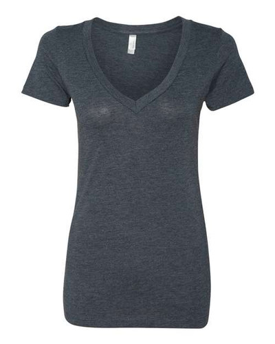Next Level 6740 Women’s Triblend Deep V-Neck T-Shirt