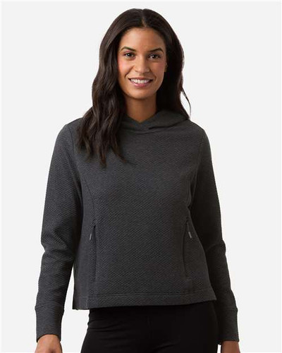 North End NE729W Women's Spirit Textured Hooded Pullover