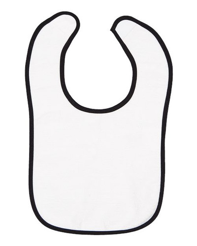 Rabbit Skins 1003 Infant Contrast Trim Terry Bib