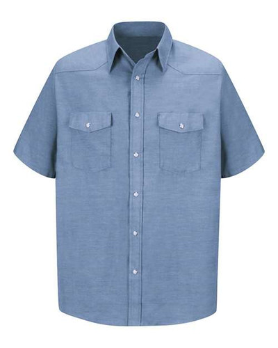 Red Kap SC24T Men's Tall Deluxe Western Style Short Sleeve Shirt