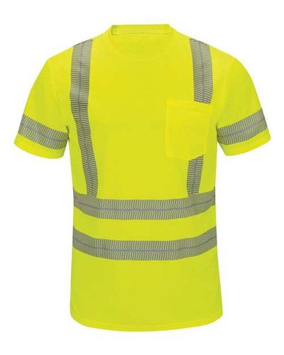 Red Kap SVY4T Men's Tall High Visibility Short Sleeve T-Shirt