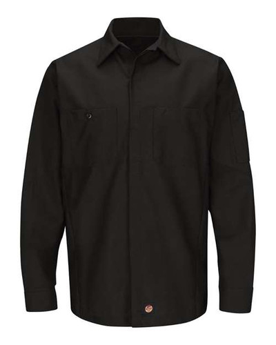 Red Kap SY10 Men's Long Sleeve Automotive Crew Shirt