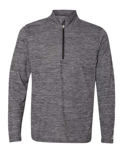 Russell Athletic QZ7EAM Men's Striated Quarter-Zip Pullover